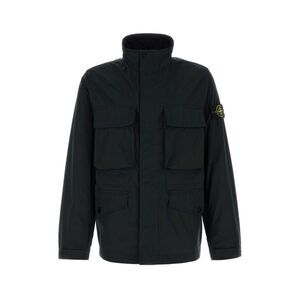 Stone Island Men Black Polyester Jacket